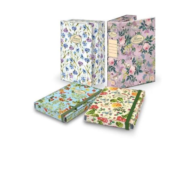 Cartella 3 lembi con elastico Nature Flowers - …