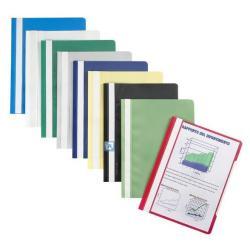 Favorit PRATIC - Cartellina per report - per A4 - rosso con coperchio frontale trasparente (pacchetto di 10)