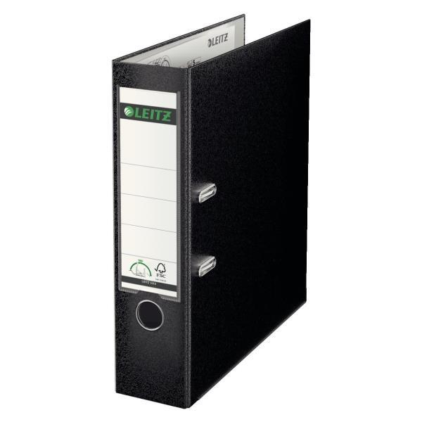 Leitz 180° - Cartellina con meccanismo a leva - larghezza dorsale 80 mm - per A4 - capacità 600 fogli - nero