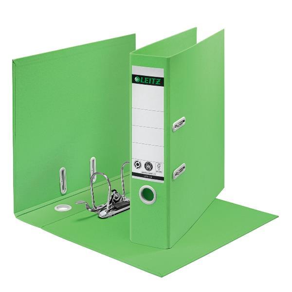Leitz 180° - Cartellina con meccanismo a leva - larghezza dorsale 80 mm - per A4 - capacità 600 fogli - verde