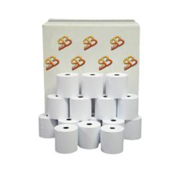 SA.BA.CART ROTOLO IN CARTA X CALCOLATRICE LARGHEZZA 76 MM DIAMETRO 76 MM ANIMA 12 mm BIANCO CONF 80 Pz.
