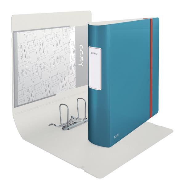 Leitz 180° Active Cozy - Cartellina con meccanismo a leva - larghezza dorsale 82 mm - per A4 - capacità 500 fogli - blu calm