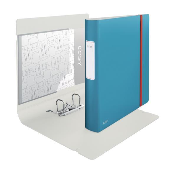 Leitz 180° Active Cozy - Cartellina con meccanismo a leva - larghezza dorsale 65 mm - per A4 - capacità 350 fogli - blu calm