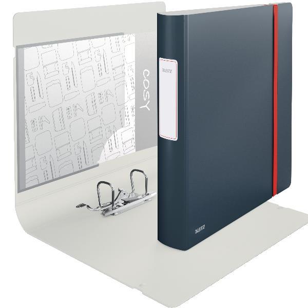 Leitz 180° Active Cozy - Cartellina con meccanismo a leva - larghezza dorsale 65 mm - per A4 - capacità 350 fogli - grigio velluto