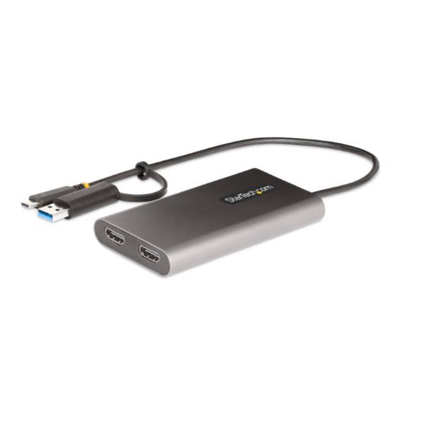 StarTech.com USB-C to Dual-HDMI Adapter, USB-C or A …