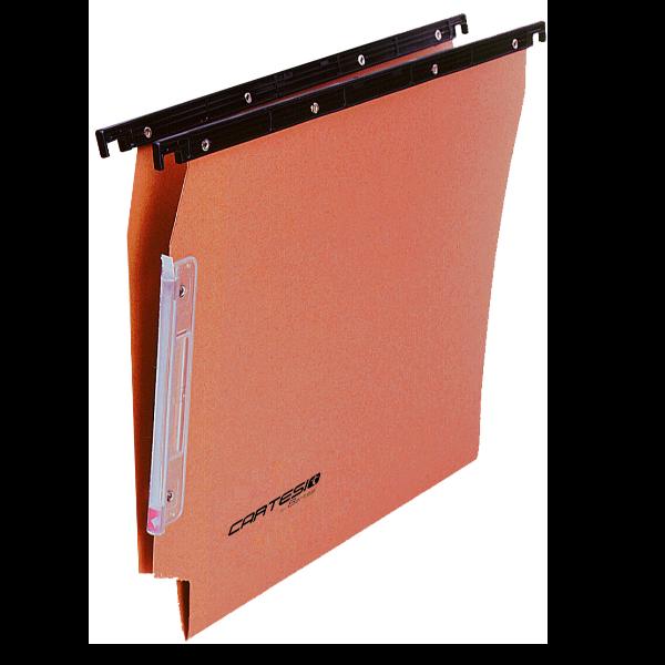 BERTESI CARTESIO CARTELLE SOSPESE PER ARMADIO IN CARTONCINO INTERASSE 330MM FONDO AV COL. ARANCIO CONF 50 Pz.
