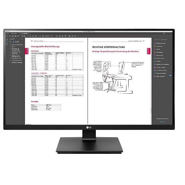 LG 27BN65Q-B - Monitor a LED - 27" - 2560 x 1440 QHD @ 75 Hz - IPS - 350 cd/m² - 1000:1 - HDR10 - 5 ms - 2xHDMI, DisplayPort - altoparlanti - antracite scuro