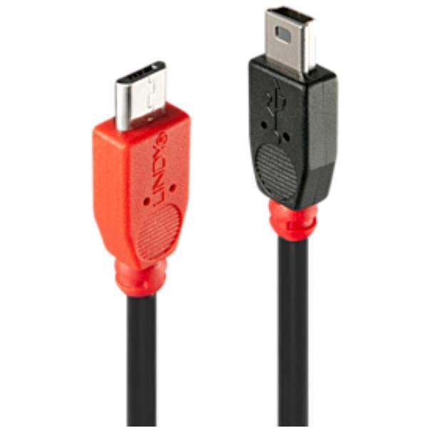 LINDY CAVO USB 2.0 MICRO-B/MINI-B , 0,5M