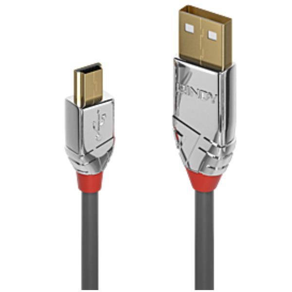 LINDY CAVO USB 2.0 A/MINIB CROMO LINE, 1M