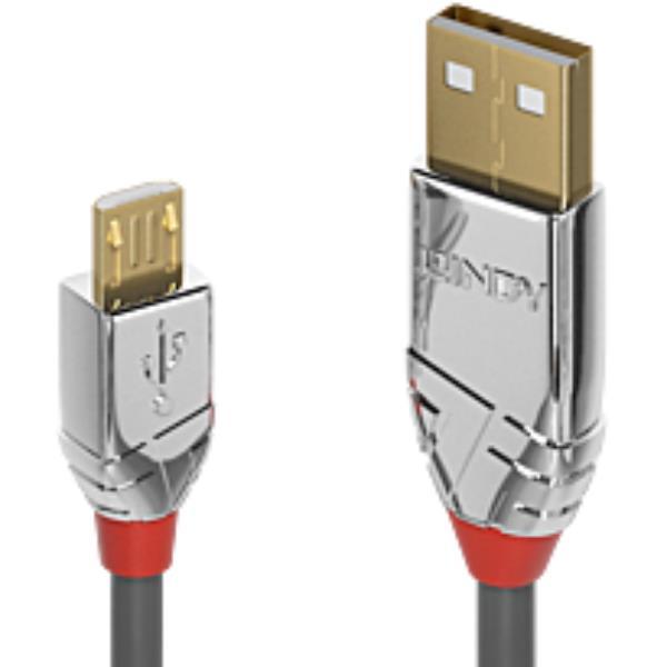 LINDY CAVO USB 2.0 A/MICRO-B CROMO , 3M