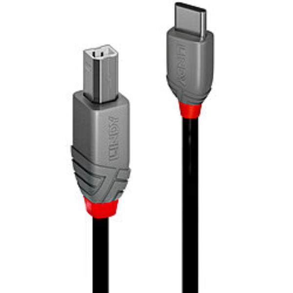 LINDY 3M CAVO USB 2.0 TIPO C A B, ANTHRA