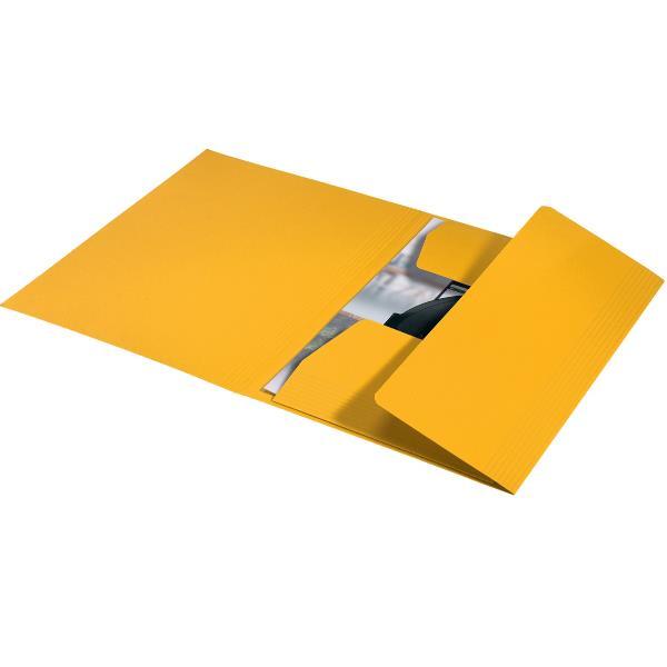 Leitz Recycle - Cartelletta a 3 lembi - larghezza dorsale 2 mm - per A4 - capacità 250 fogli - giallo