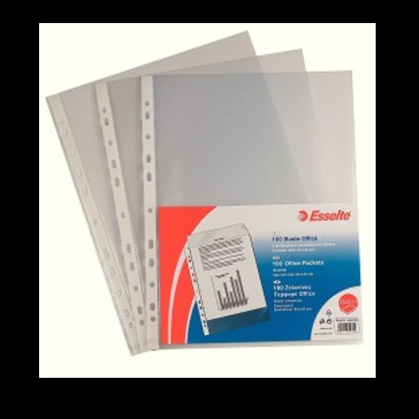 Esselte - Busta trasparente - per 230 x 330 mm - trasparente (pacchetto di 100)