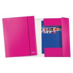 LEITZ WOW CARTELLA 3 LEMBI C/ELASTICO IN CARTONCINO …