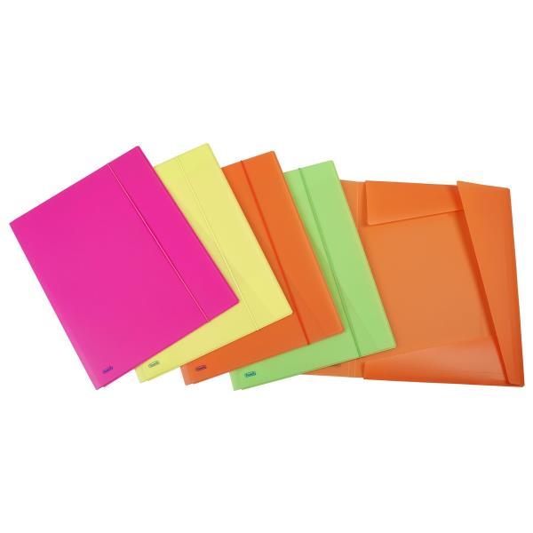 Favorit NEON - Cartelletta a 3 lembi - per A3 - disponibile in colori assortiti