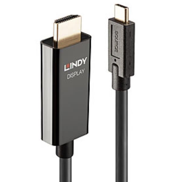 LINDY CAVO ADATT.USB TIPO C HDMI HDR 10M