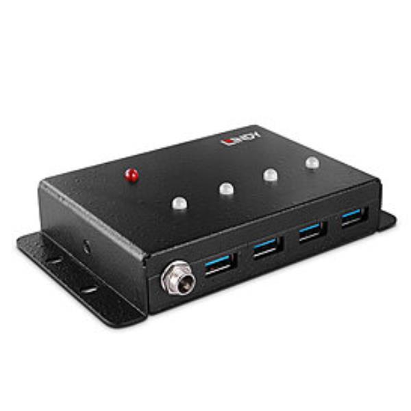 LINDY 4 PORT USB 3.0 METAL HUB