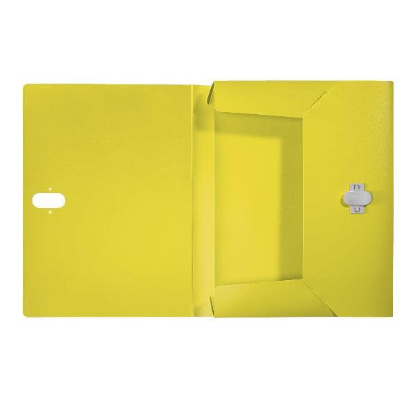 Leitz Recycle - Cartella a scatola - larghezza dorsale 38 mm - per A4 - capacità 250 fogli - giallo