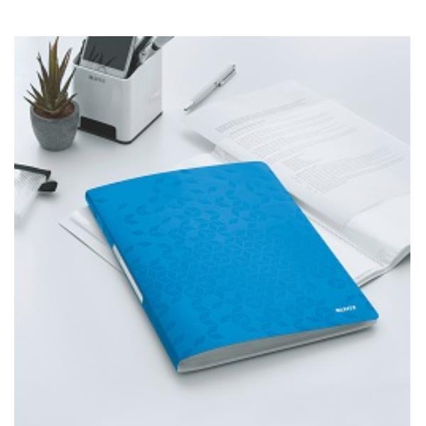 LEITZ WOW PORTALISTINI IN PP 231X310MM A4 40 BUSTE COL. BLU