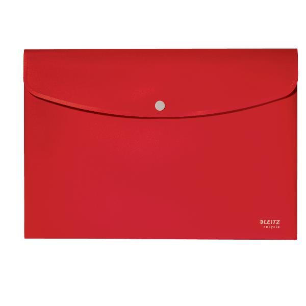 Leitz Recycle - Cartelletta portadocumenti - per A4 - capacità 60 fogli - rosso