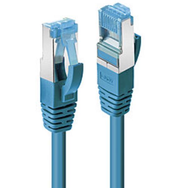 Lindy - Cavo patch - RJ-45 (M) a RJ-45 (M) - 5 m - SFTP, PiMF - CAT 6a - senza alogeni, stampato, antiaggrovigliamento - blu