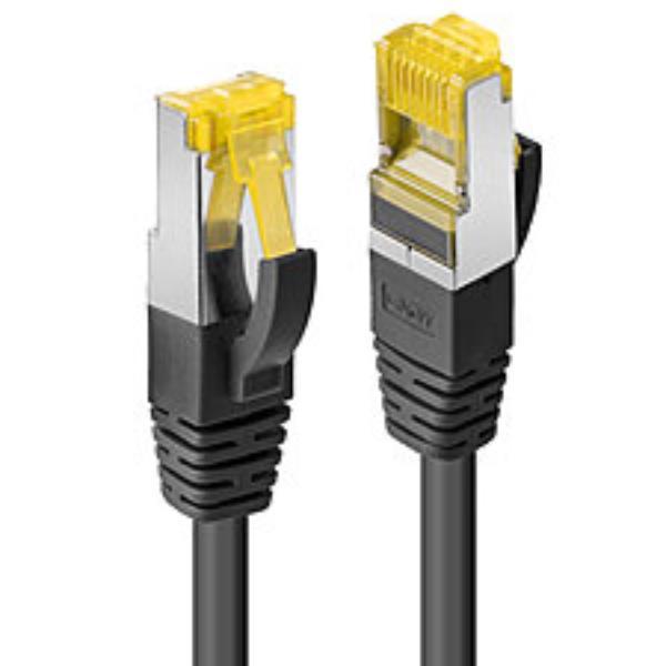 Lindy - Cavo patch - RJ-45 (M) a RJ-45 (M) - 3 m - SFTP, PiMF - CAT 7 (cavo) / CAT 6a (connettori) - senza alogeni, antiaggrovigliamento - nero
