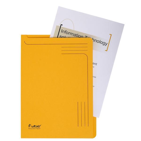 Exacompta Forever - Cartella semplice - per A4 - capacità 150 fogli - colori assortiti (pacchetto di 5)