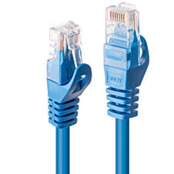 Lindy Basic - Cavo patch - RJ-45 (M) a RJ-45 (M) - 7.5 m - UTP - CAT 6 - stampato, antiaggrovigliamento - blu