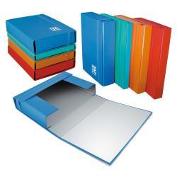 Blasetti One Color - Cartelletta a 3 lembi - larghezza dorsale 70 mm - per 250 x 350 mm - arancione