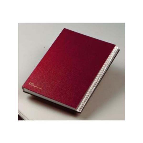 Fraschini - Libro delle firme - 18 compartimenti - per 240 x 340 mm - rosso