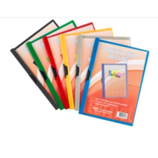 Plastidea - Cartelletta archiviazione documenti - per 227 x 308 mm - capacità 30 fogli - blu (pacchetto di 25)