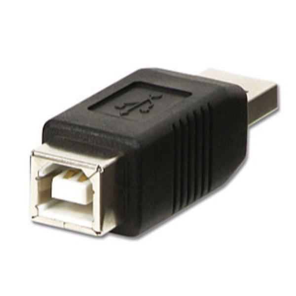 Lindy - Adattatore USB - USB (M) a USB Tipo B (F) - USB 2.0 - nero