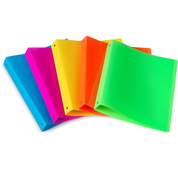 Plastidea FLUO - Quaderno ad anelli - larghezza dorsale 30 mm - disponibile in colori assortiti