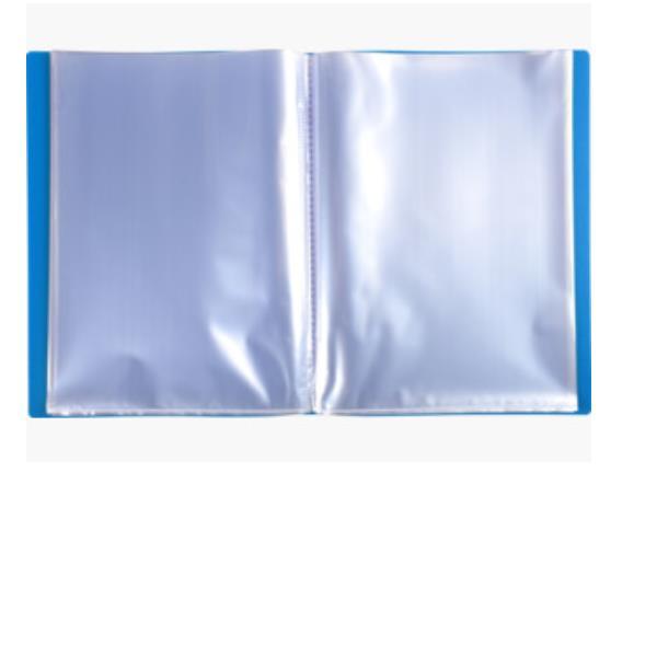 Exacompta - Porta listini - 50 compartimenti - per A4 - capacità 100 fogli - blu (pacchetto di 8)