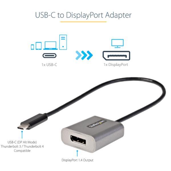 StarTech.com Adattatore USB C a DisplayPort 8K/4K 60Hz …