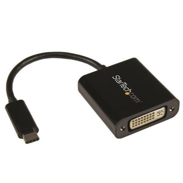 StarTech.com USB C to DVI Adapter - Black …