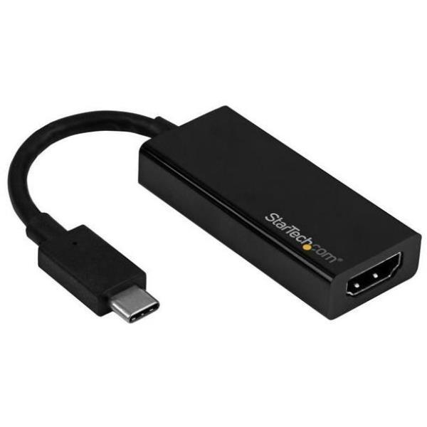 StarTech.com USB-C to HDMI Adapter - USB Type-C to HDMI Converter - 4K 60Hz - Adattatore video esterno - USB-C - HDMI - nero - per P/N: TB3DK2DPM2, TB3DOCK2DPPD, TB3DOCK2DPPU, TB4CDOCK