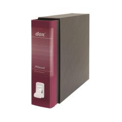 Rexel Dox 2 - Cartellina con meccanismo a leva - larghezza dorsale 80 mm - per Foolscap - bordeaux