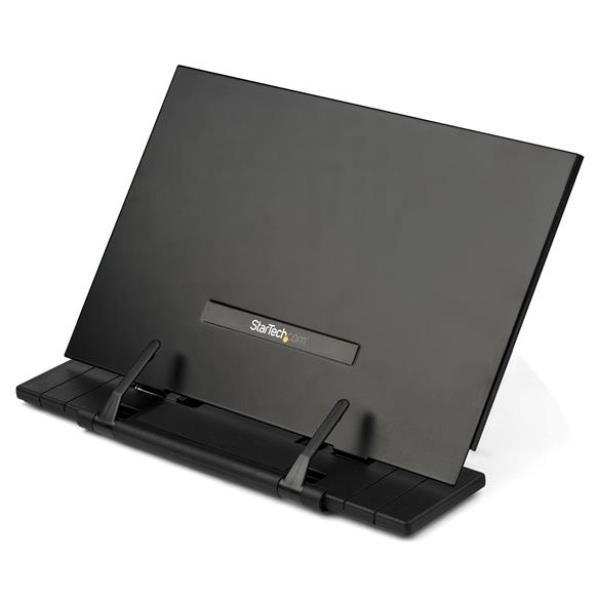 StarTech.com Portadocumenti Regolabile - 7 angolazioni Ergonomico e Pieghevole - Stand da Scrivania per Documenti - Leggìo - nero