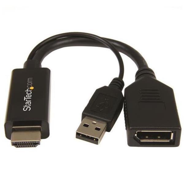 StarTech.com 4K 30Hz HDMI to DisplayPort Video Adapter …