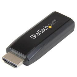 StarTech.com Adattatore video compatto HDMI a VGA con audio - M/F - 1920x1200 / 1080p - Convertitore video - HDMI - VGA - nero