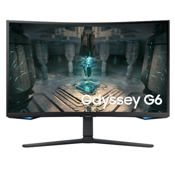 Samsung Odyssey G6 S32BG650EU - G65B Series - monitor LCD - Smart - gaming - curvato - 32" - 2560 x 1440 QHD @ 240 Hz - VA - 350 cd/m² - 2500:1 - DisplayHDR 600 - 1 ms - 2xHDMI, DisplayPort - altoparlanti - nero