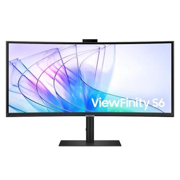 Samsung ViewFinity S6 S34C652VAU - S65VC Series - monitor a LED - curvato - 34" - 3440 x 1440 UWQHD @ 100 Hz - VA - 350 cd/m² - 3000:1 - HDR10 - 5 ms - HDMI, DisplayPort, USB-C - altoparlanti - nero