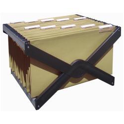 BERTESI LUXOR 4 ARCHIVIO PORTATILE IN ABS + ALLUMINIO INTERASSE 390MM FONDO A V + 10 CARTELLE 39CM COL. ARANCIO