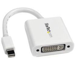 StarTech.com Adattatore da Mini DisplayPort a DVI Single-Link 1080p - Convertitore Attivo da Mini DisplayPort a DVI-D - Dongle mDP o Thunderbolt 1/2 Mac/PC a DVI per Monitor e Display - Bianco (MDP2DVIW) - Adattatore DVI - Mini DisplayPort (M) a DVI-I (F)