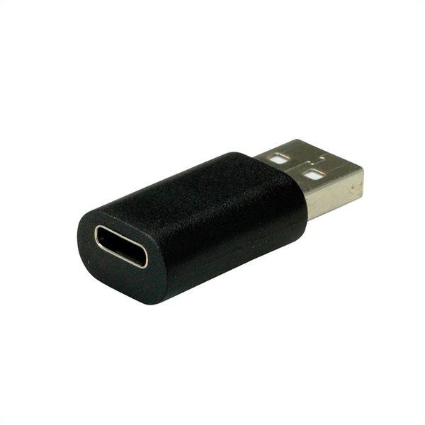 NILOX NX080500113 ADATTATORE USB-A 2.0 A USB TYPE-C M/F NERO