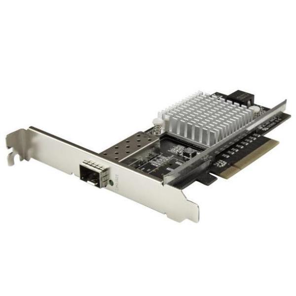 StarTech.com Scheda di rete PCIe ad 1 porta 10G Open SFP+ con Chip Intel - MM/SM - Adattatore di rete - PCIe 2.0 x8 - 10 GigE - 10GBase-LR, 10GBase-SR, 10GBase-LRM - nero - per P/N: SFP10GBBXDST, SFP10GBBXUST, SFP10GBLRMST, SFP10GBLRST, SFP10GBSRST, SFP10