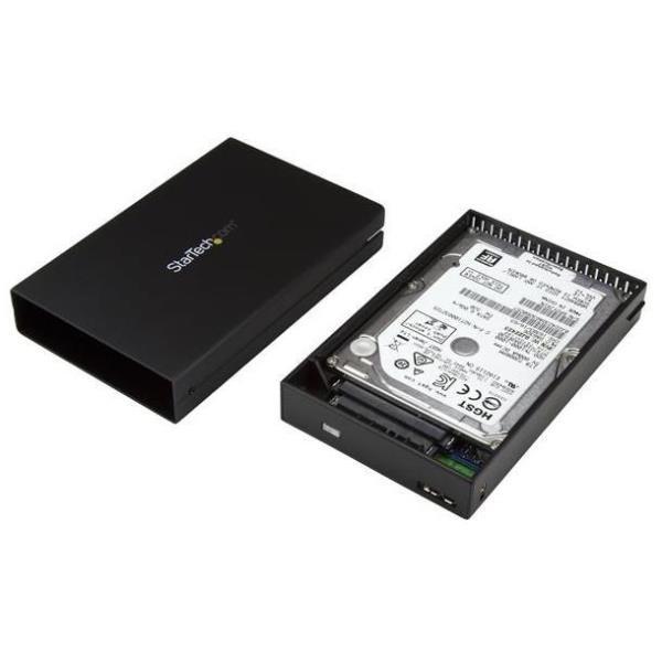 StarTech.com Box Esterno per Unità disco da 2,5" SATA SSD/HDD - USB 3.1 (10Gbps) - USB-A e USB-C - Box esterno - 2.5" - SATA 6Gb/s - USB 3.1 (Gen 2) - nero