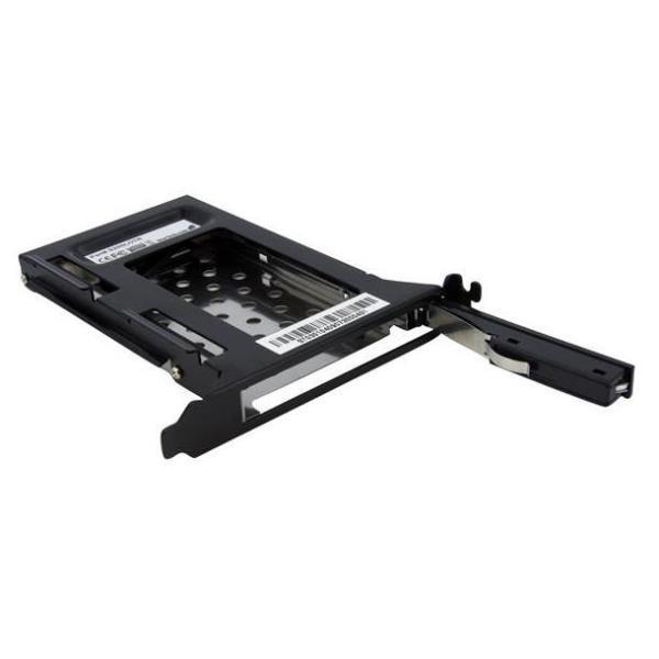 StarTech.com Alloggiamento disco rigido rimovibile SATA 2,5'' per slot di espansione PC - Adattatore vano unita' di memorizzazione - nero