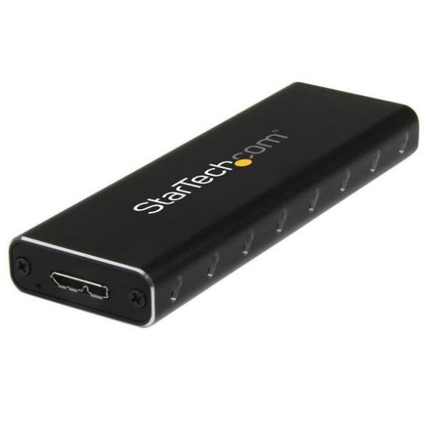 StarTech.com Box Alloggio USB 3.0 esterno per SSD SATA M.2 - Convertitore NGFF di unita' SSD con UASP - Box portabile M.2 NGFF a USB3.0 SSD - Box esterno - M.2 - SATA 6Gb/s - USB 3.0 - nero